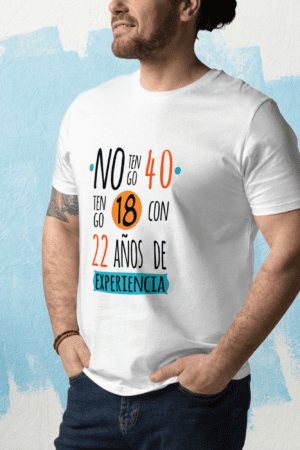 Polera Cumpleaños No tengo 40