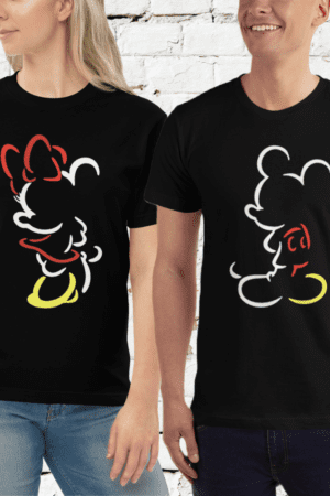 Polera para parejas "Minnie and Mickey"