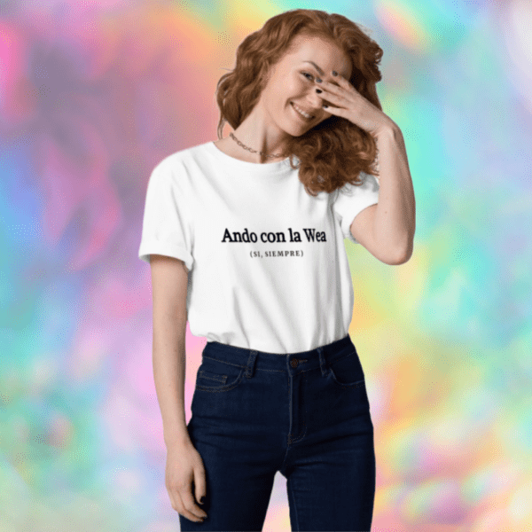 Polera para mujer "Ando con la wea"
