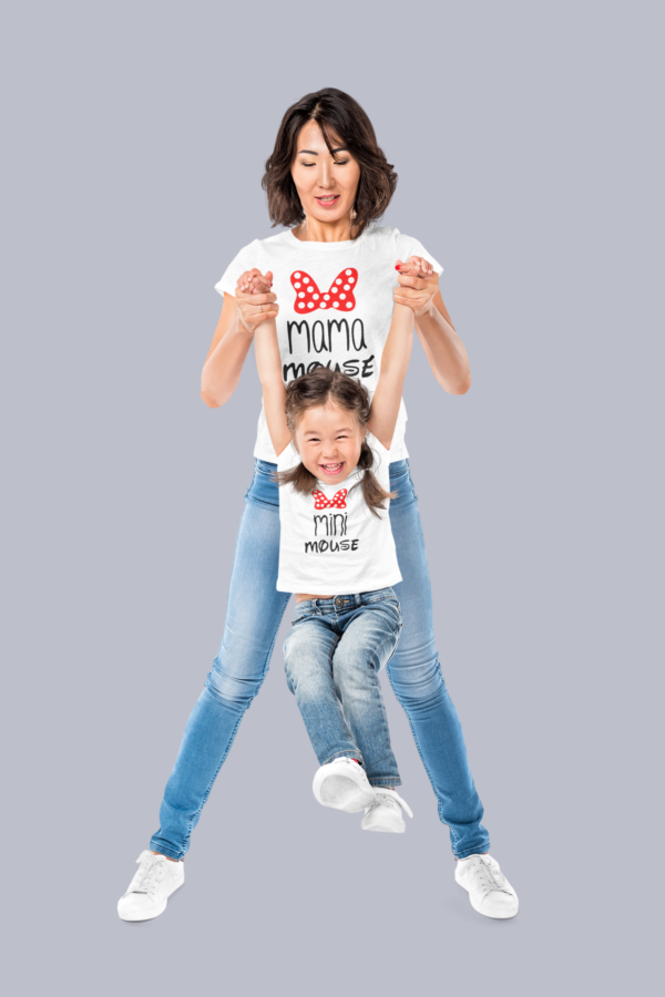 Polera Madre e Hija "Mamá Mouse & Mini Mouse"