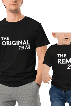 Polera Papá e Hijo El original y el remix