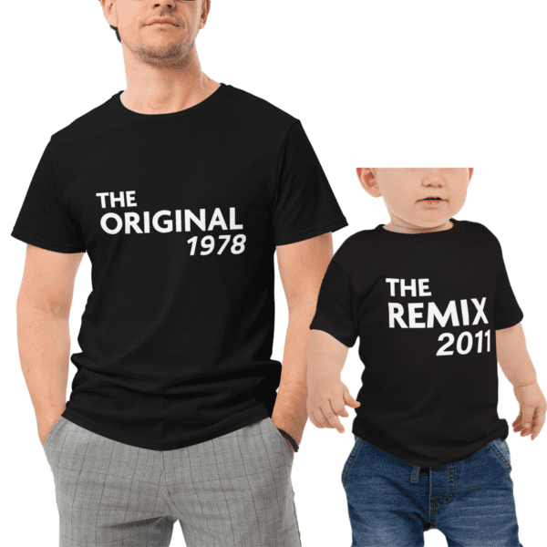 Polera Papá e Hijo El original y el remix