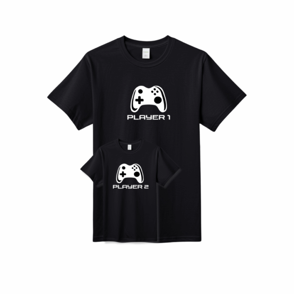Polera padre e hijo Player 1 - Player 2