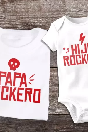 polera padre e hijo rockeros
