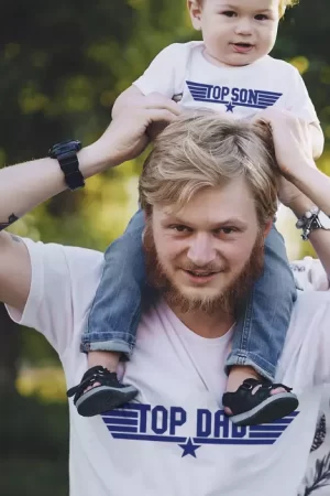 Polera para padre e hijo "Top papá e hijo"