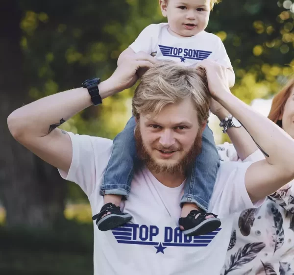 Polera para padre e hijo "Top papá e hijo"