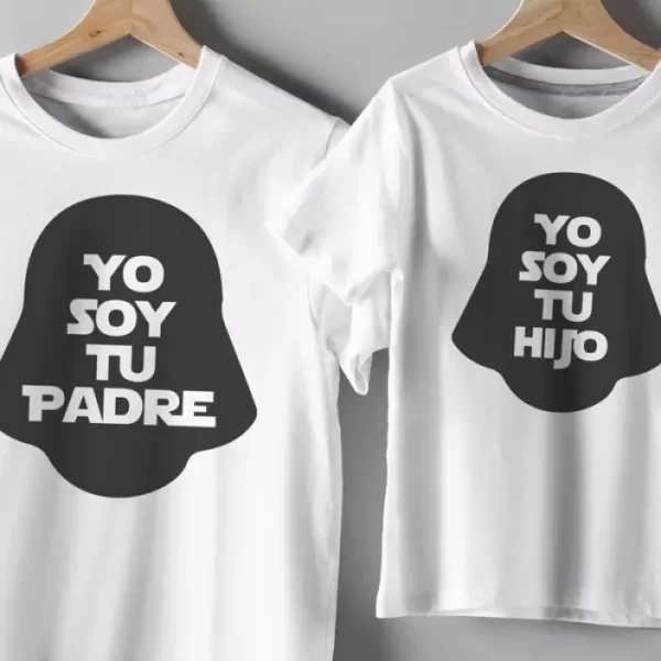 poleras para padres e hijos Soy tu padre soy tu hijo