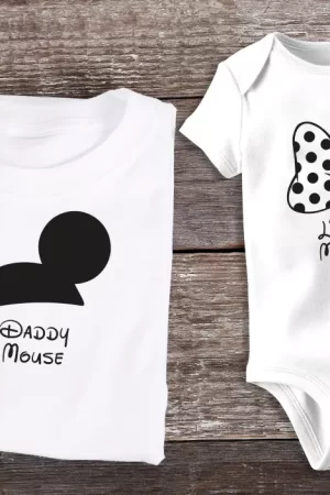 polera papa e hija Familia mickey ratón