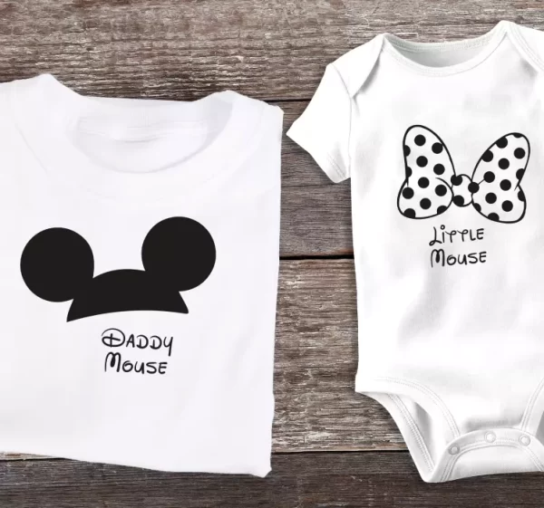 polera papa e hija Familia mickey ratón
