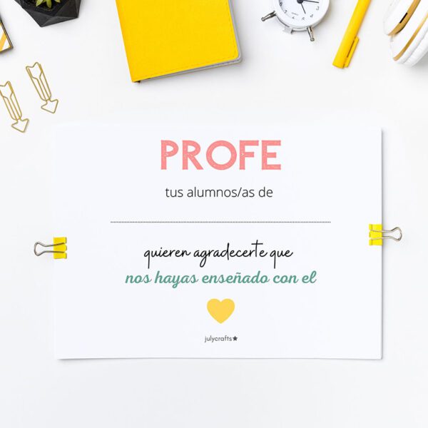 Botella personalizada regalo para profesores - Imagen 2