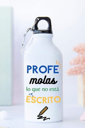 Botella personalizada regalo para profes