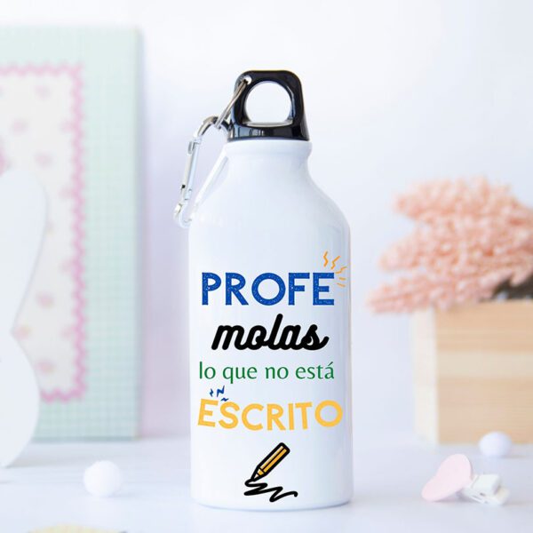 Botella personalizada regalo para profes
