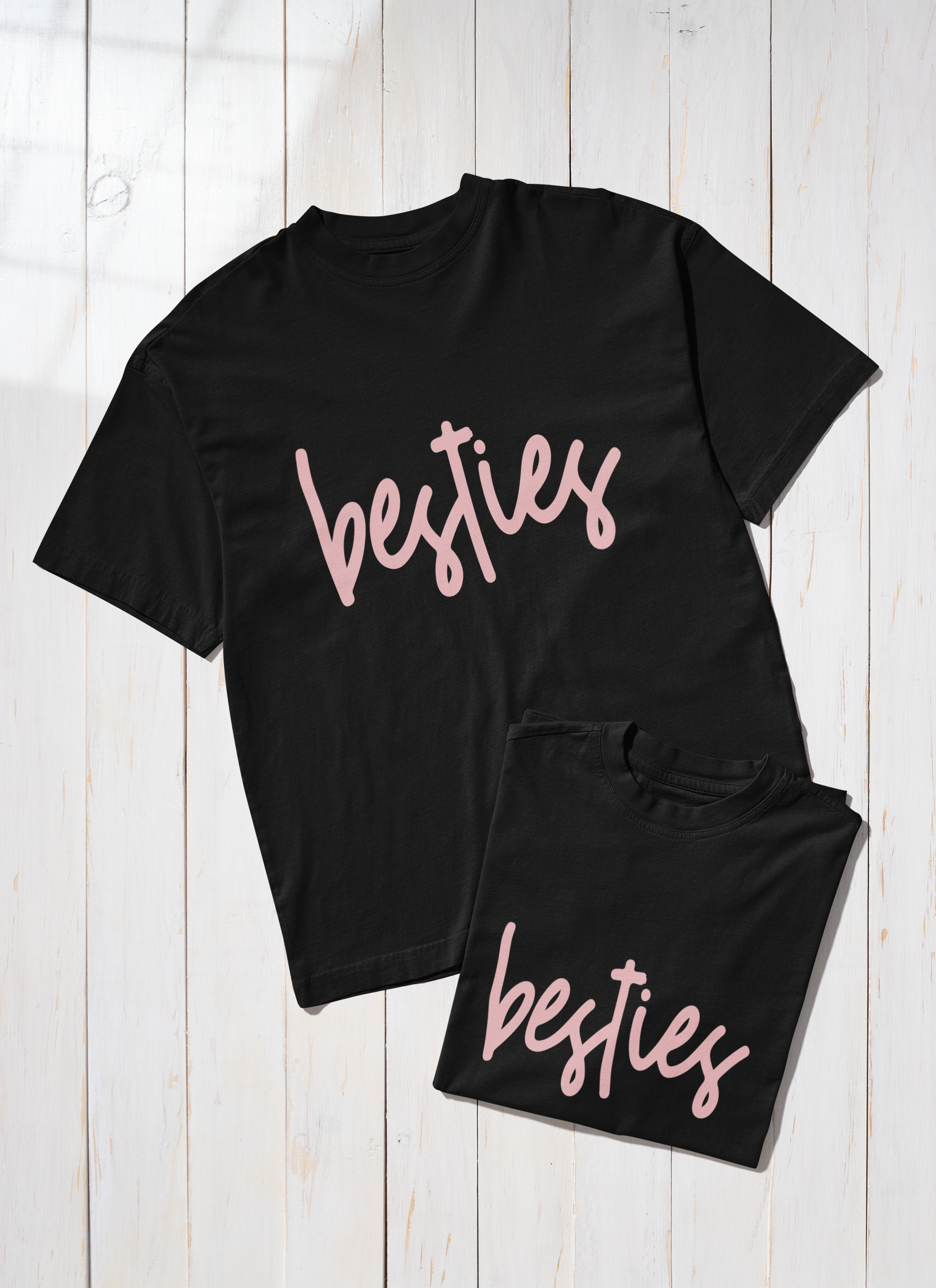 Polera Mamá e Hija Mejores Amigas Besties