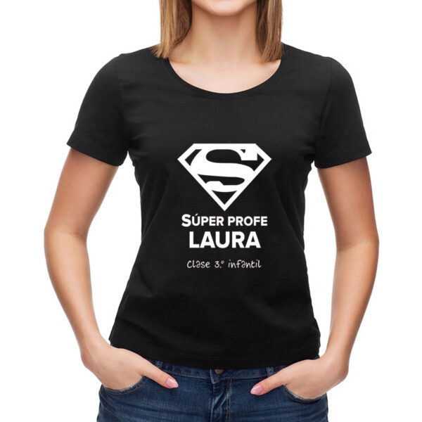 Polera "Súper Profe" personalizada - Imagen 3