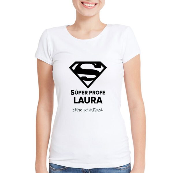 Polera "Súper Profe" personalizada - Imagen 2