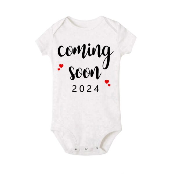 Body para bebé recién nacido, de revelación de embarazo, 2024 - Imagen 2