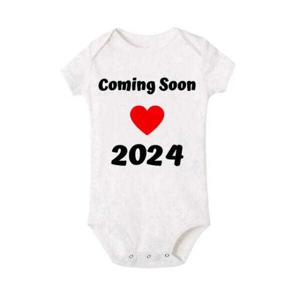 Body para bebé recién nacido, de revelación de embarazo, 2024 - Imagen 4