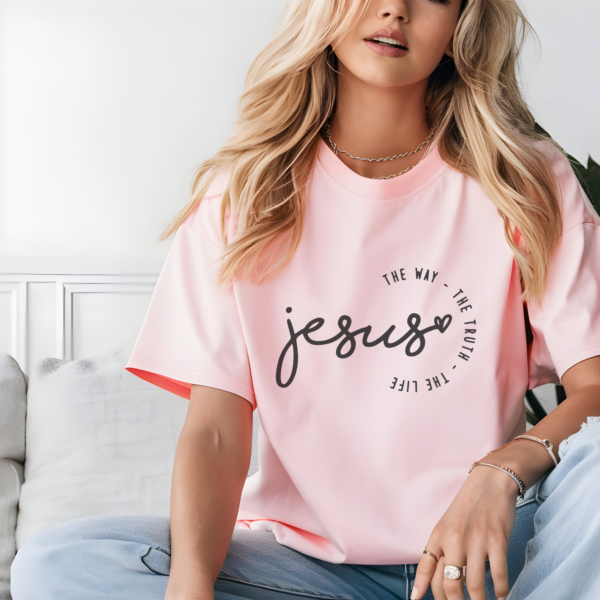 Polera Cristiana Jesús, el camino, la verdad, la vida