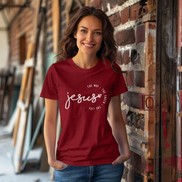 Polera Cristiana Jesús, el camino, la verdad, la vida (4)