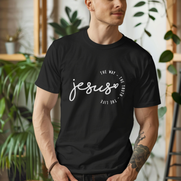Polera Cristiana Jesús, el camino, la verdad, la vida