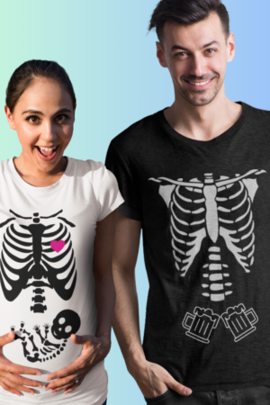 Polera de embarazo para parejas