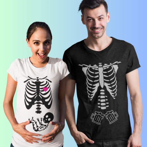 Polera de embarazo para parejas
