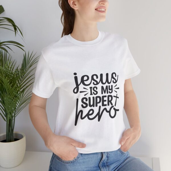 Poleras Cristianas "Jesús is my Hero" - Imagen 2