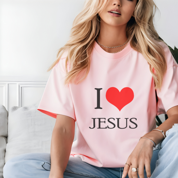 Poleras cristianas I Love Jesús (2)
