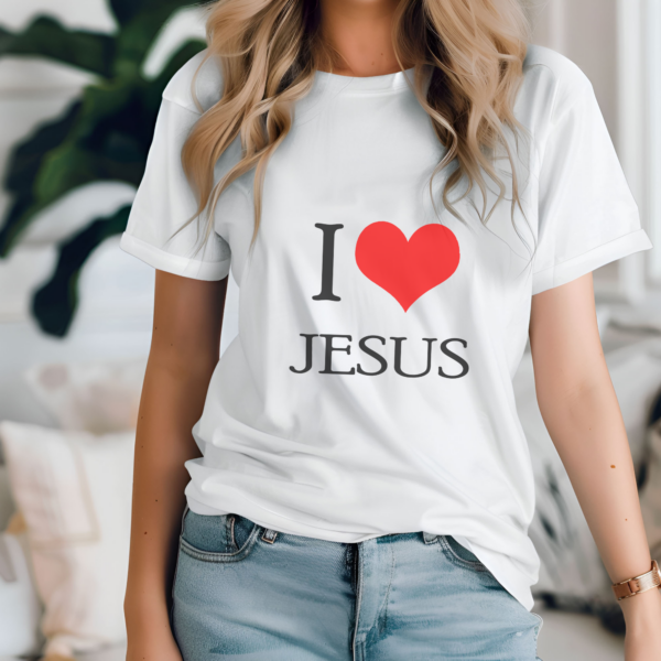 Poleras cristianas I Love Jesús (2)