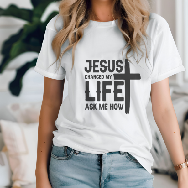Poleras cristianas Jesús changed my life