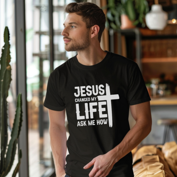 Poleras cristianas Jesús changed my life
