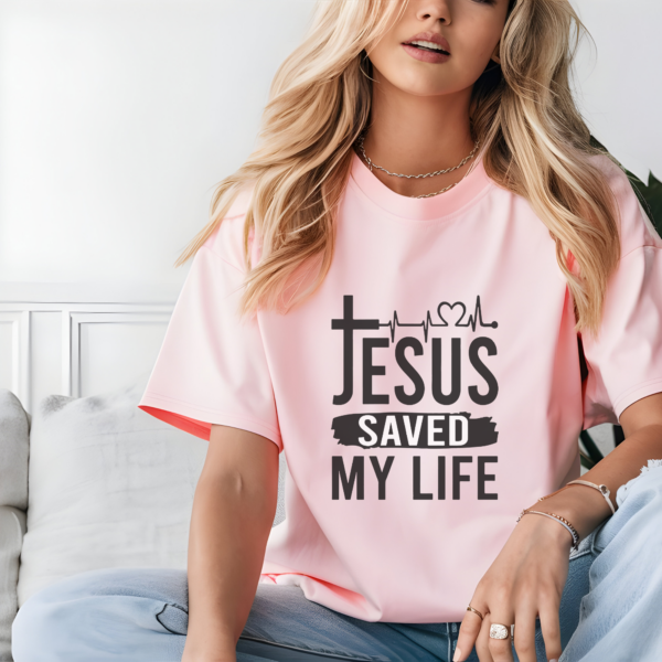 Poleras cristianas de Jesús Save My Life - Imagen 3