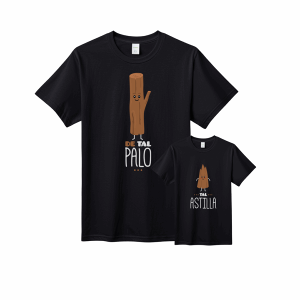 Poleras para Papá e hij@ de tal palo tal astilla