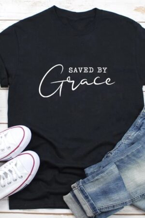 Polera cristiana Saved By Grace