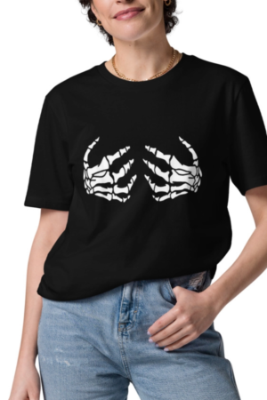 Polera de Esqueleto en pecho