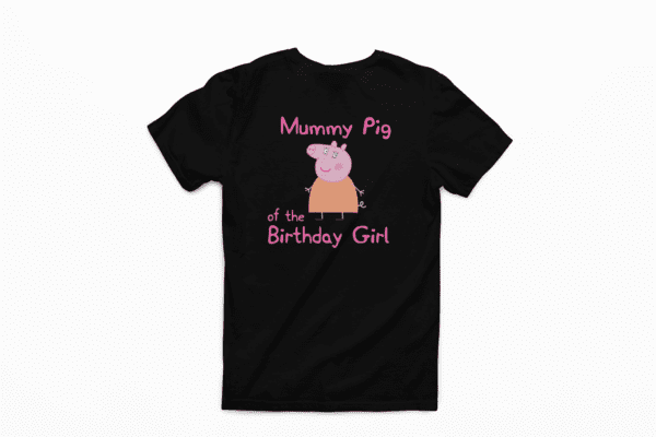 Tematica De Cumpleaños - Poleras Peppa Pig Birthday Girl - Imagen 3