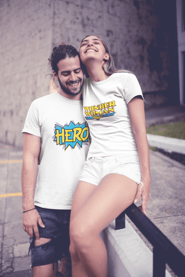 Poleras para Parejas Hero - Wonder Woman