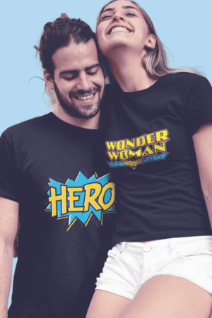 Poleras para Parejas Hero - Wonder Woman