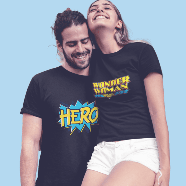 Poleras para Parejas Hero - Wonder Woman