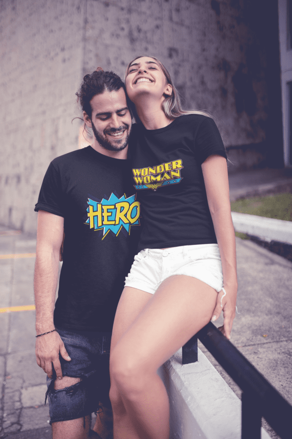 Poleras para Parejas Hero - Wonder Woman