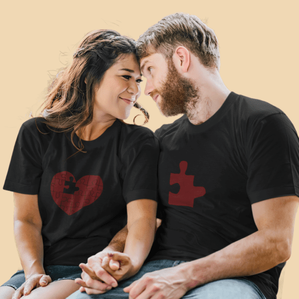 Poleras para Parejas Parte de mi Corazón