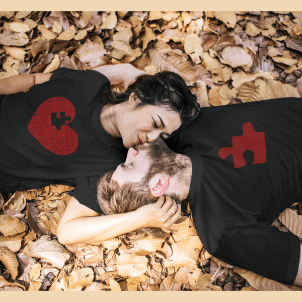 Poleras para Parejas Parte de mi Corazón