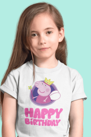 polera de peppa pig happy birthday