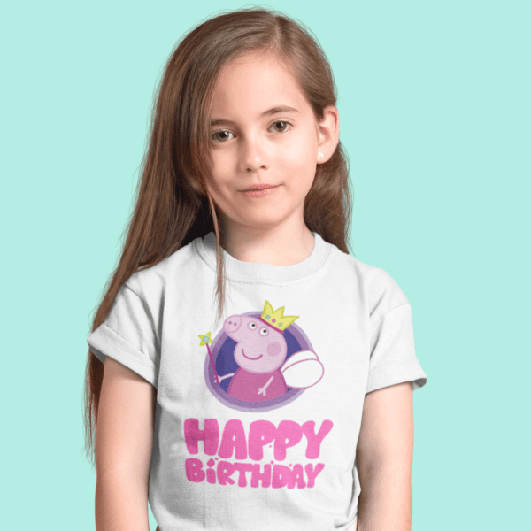 polera de peppa pig happy birthday