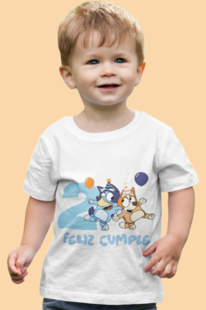 Polera Bluey Feliz Cumple