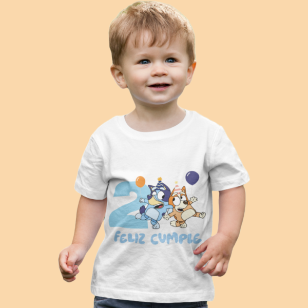 Polera Bluey Feliz Cumple