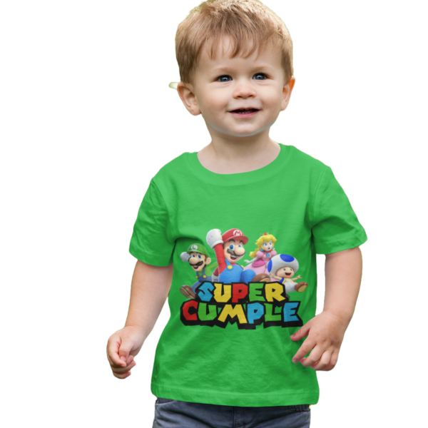 Polera de Mario Bros 3D Super Cumple