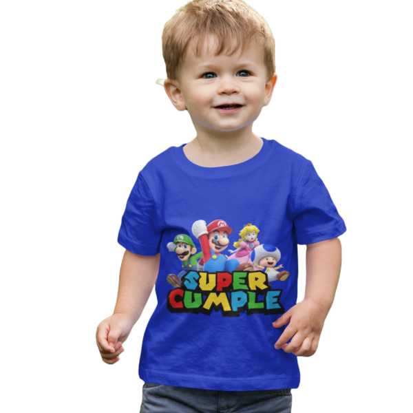 Polera de Mario Bros 3D Super Cumple