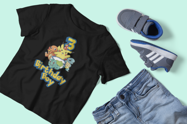 Polera de Pokemon con numero