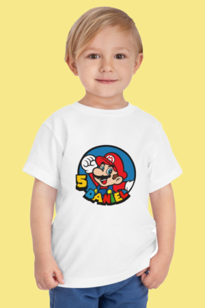 polera de mario bros con nombre